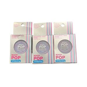 3 POP Dental Floss Vegan Wax & PFAS-Free Durable & Shred Reach‎ Mint Whitening